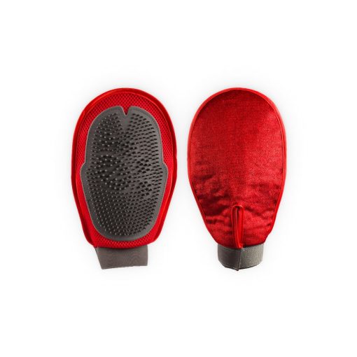 Red Grooming Glove 3 » Pets Impress