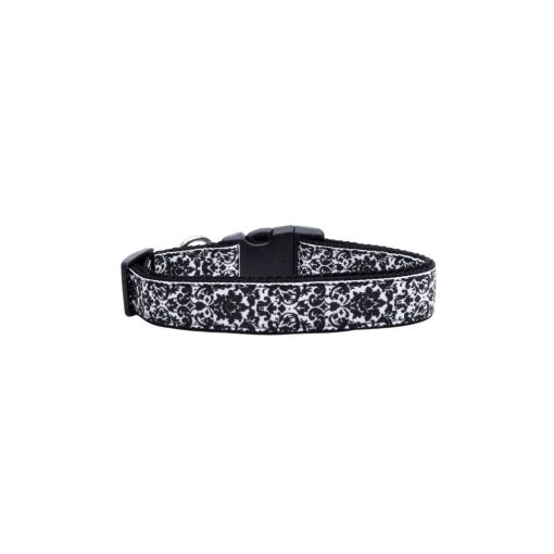 Black and White Nylon Ribbon Collar 3 » Pets Impress