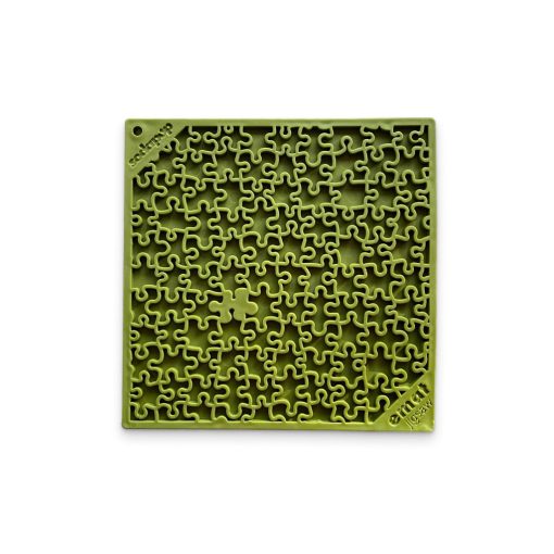 Jigsaw Design Emat Enrichment Licking Mat - Green 3 » Pets Impress