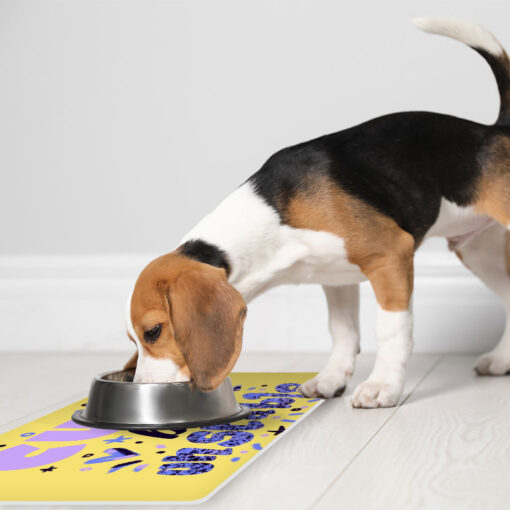 Cute but Unstable Pet Food Mat - Funny Design Anti-Slip Pet Bowl Mat - Graphic Pet Feeding Mat 9 » Pets Impress