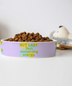 I Am Not Lazy Pet Bowl - Quote Dog Bowl - Themed Pet Food Bowl 13 » Pets Impress