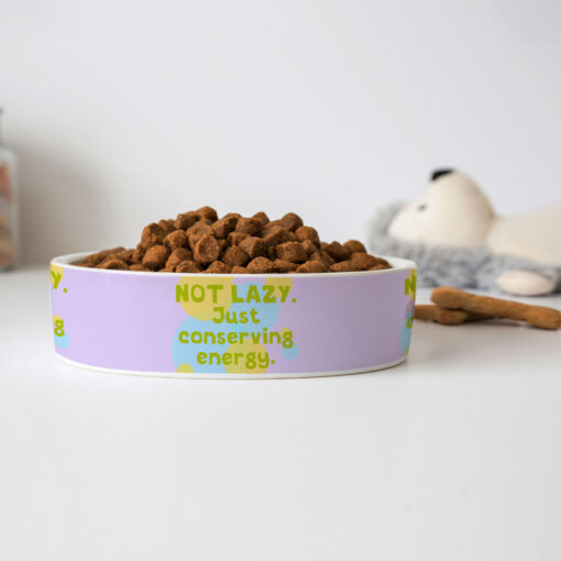 I Am Not Lazy Pet Bowl - Quote Dog Bowl - Themed Pet Food Bowl 7 » Pets Impress