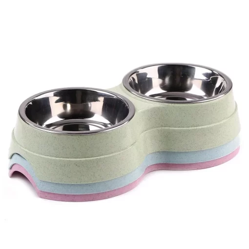 Stainless Steel Double Bowl 5 » Pets Impress