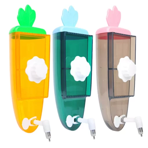 Adorable Carrot-Shaped 500ml Pet Water Dispenser 1 » Pets Impress