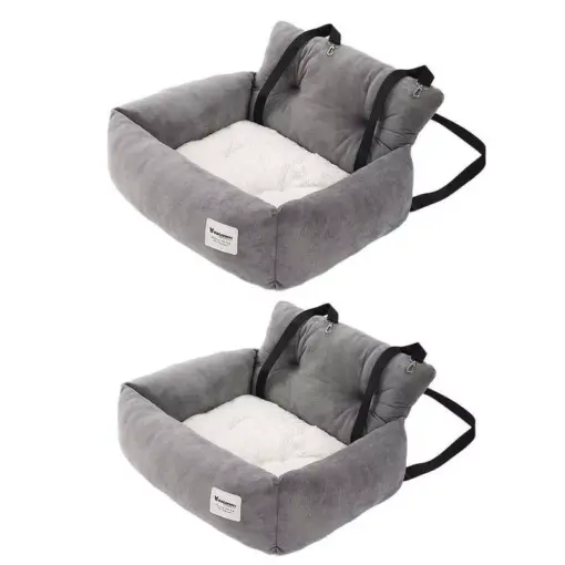 Portable & Washable Pet Car Booster Seat with Anti-Slip Bottom 1 » Pets Impress