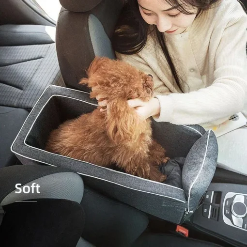 Luxury Portable Pet Car Seat - Washable Safety Travel Bed for Small Dogs & Cats 5 » Pets Impress