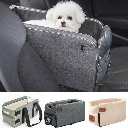 Luxury Portable Pet Car Seat - Washable Safety Travel Bed for Small Dogs & Cats 3 » Pets Impress