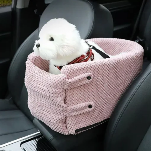 Luxury Portable Pet Car Seat - Washable Safety Travel Bed for Small Dogs & Cats 1 » Pets Impress