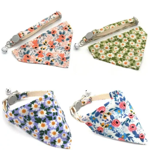 Adjustable Daisy Charm Pet Collar for Cats and Small Dogs - Image 2