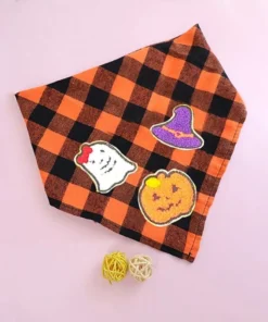 Halloween Checkered Bandana for Dogs and Cats 17 » Pets Impress