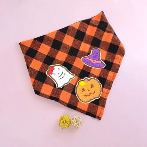 Halloween Checkered Bandana for Dogs and Cats 5 » Pets Impress