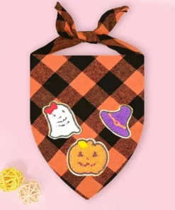 Halloween Checkered Bandana for Dogs and Cats 15 » Pets Impress