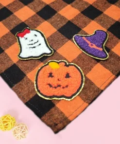 Halloween Checkered Bandana for Dogs and Cats 19 » Pets Impress