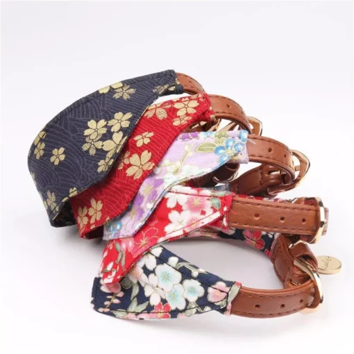 Fashion Pet Collar with Floral Bow Tie & Bandana 5 » Pets Impress