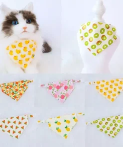 Adjustable Fruit Print Pet Bandanas 23 » Pets Impress