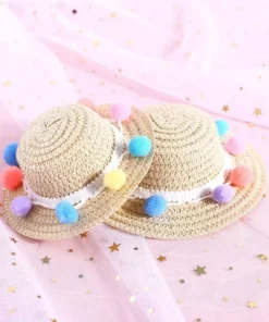 Adjustable Floral Straw Sunhat for Pets 19 » Pets Impress