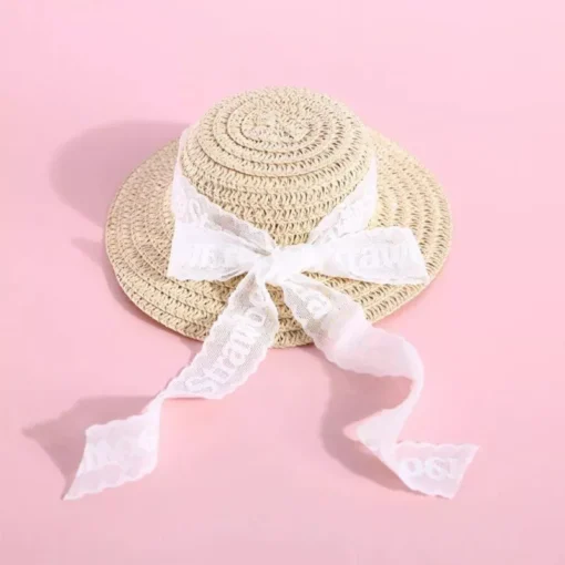 Adjustable Floral Straw Sunhat for Pets 9 » Pets Impress