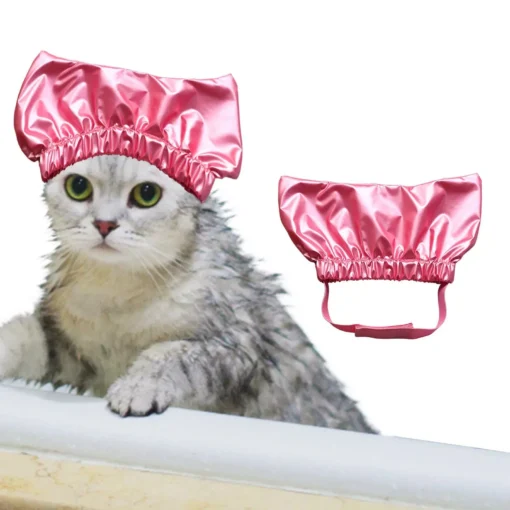 Waterproof Pet Shower Cap with Adjustable Strap for Dogs & Cats 11 » Pets Impress