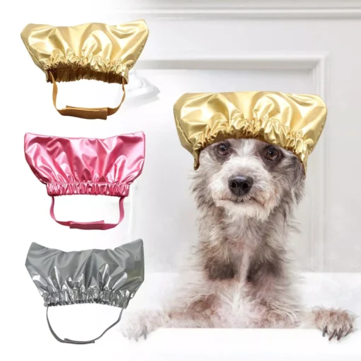 Waterproof Pet Shower Cap with Adjustable Strap for Dogs & Cats 13 » Pets Impress