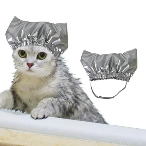 Waterproof Pet Shower Cap with Adjustable Strap for Dogs & Cats 7 » Pets Impress