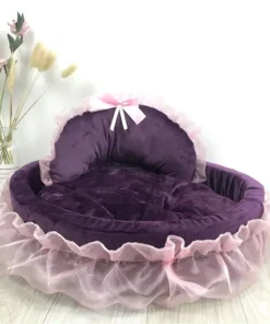 Hanpanda Fantasy Bow Lace Dog Bed for Small Dogs 13 » Pets Impress