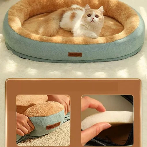 Cozy Comfort Cotton Pet Bed for Cats and Small Dogs 9 » Pets Impress