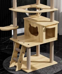 Luxury 5-Tier Wooden Cat Tower 23 » Pets Impress