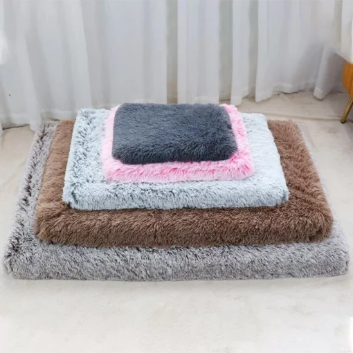 Luxurious Plush Square Dog Mattress 7 » Pets Impress