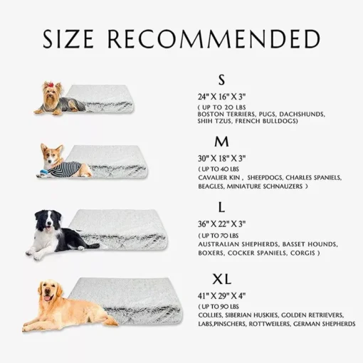 Luxurious Plush Square Dog Mattress 9 » Pets Impress