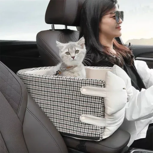 Small Dog & Cat Armrest Booster for Secure Travel 9 » Pets Impress